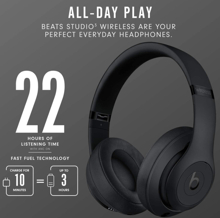 Genuine Beats Studio Wireless Headphones store in Matte Black